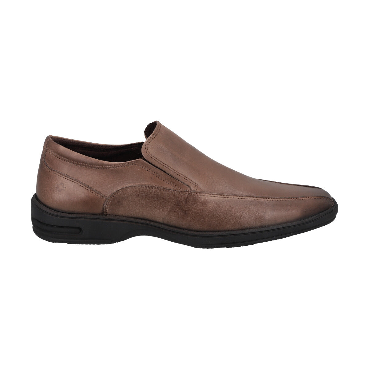 Zapato  Hombre Cuero Café Claro Perlatto