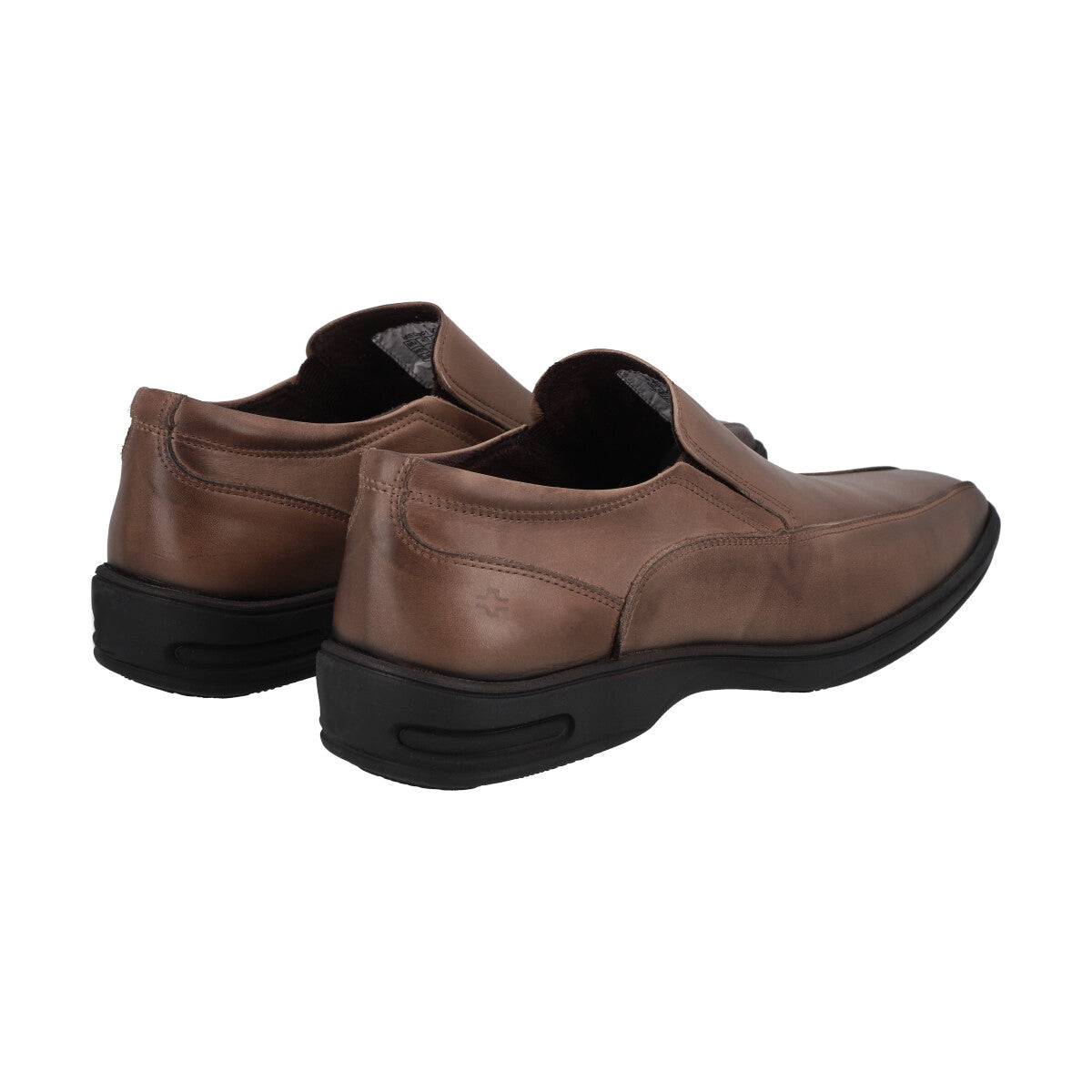 Zapato  Hombre Cuero Café Claro Perlatto