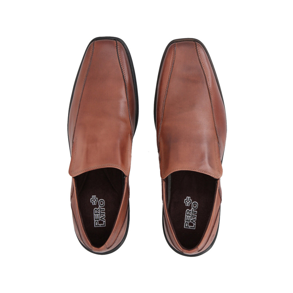 Zapato Formal Hombre Cuero Marrón Perlatto