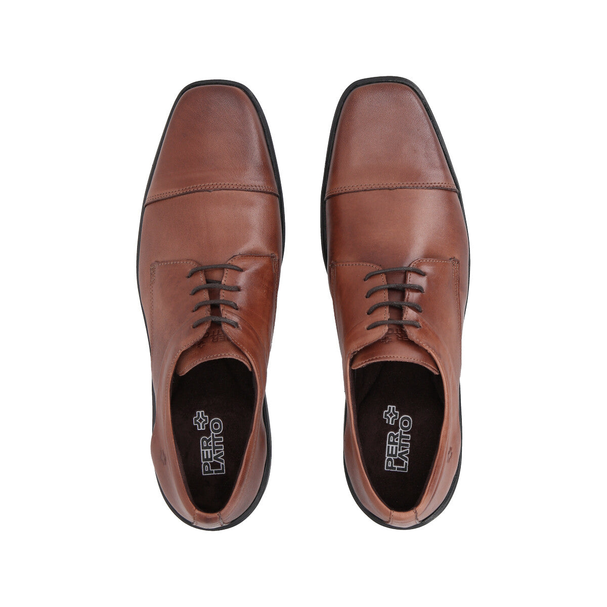 Zapato Formal Hombre Cuero Café 538 Perlatto