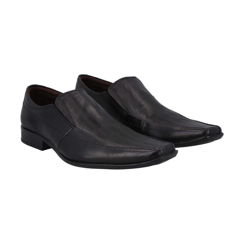 Zapato  Hombre Cuero Negro Perlatto