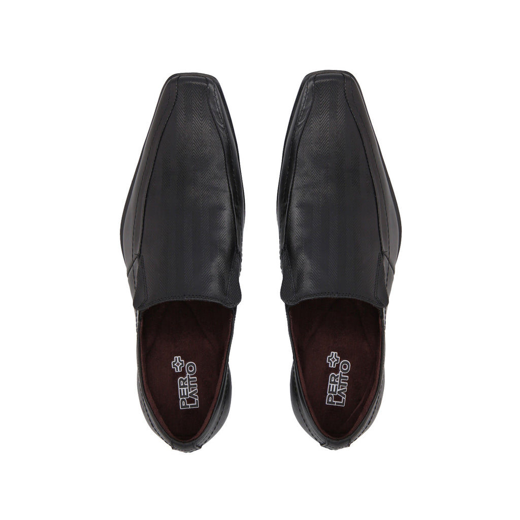 Zapato  Hombre Cuero Negro Perlatto