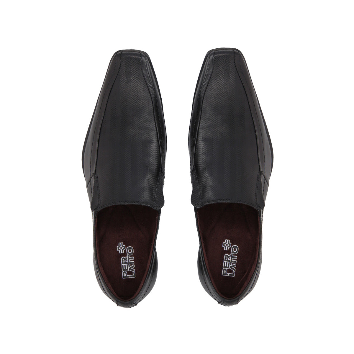 Zapato  Hombre Cuero Negro Perlatto