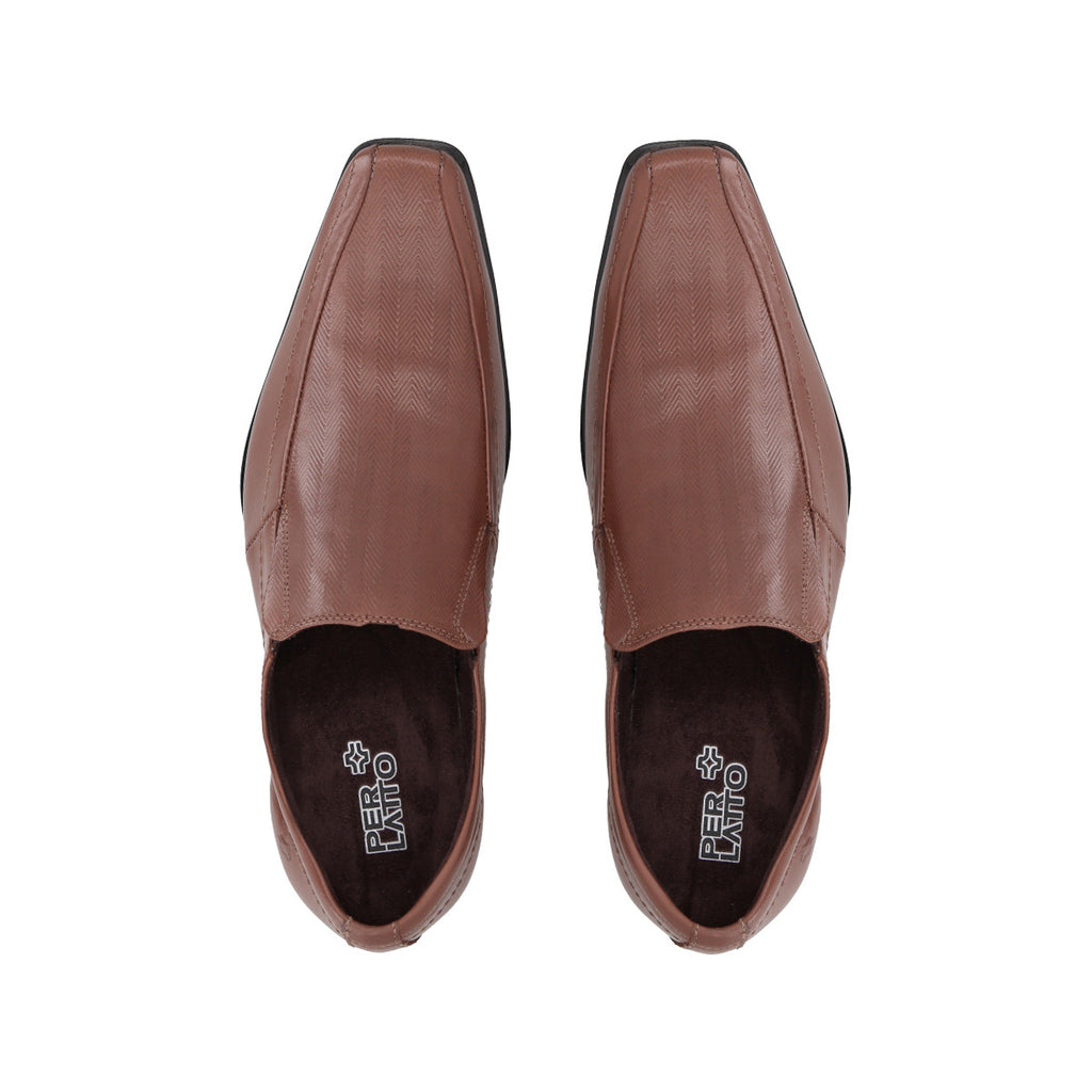 Zapato Formal Hombre Cuero 540 Marrón Perlatto
