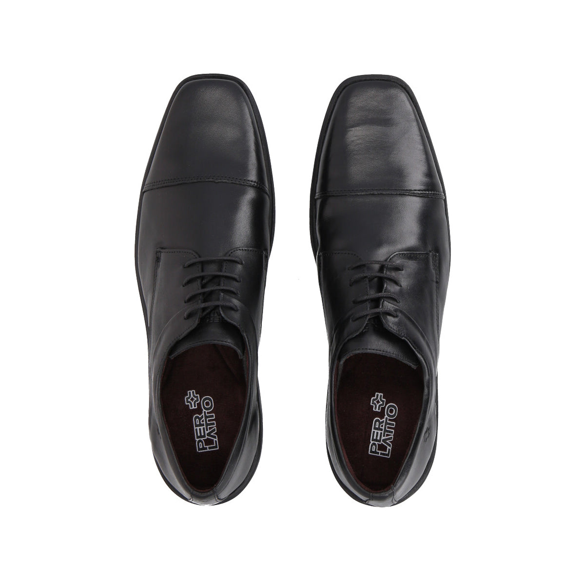 Zapato Formal Hombre Cuero Negro 514  Perlatto
