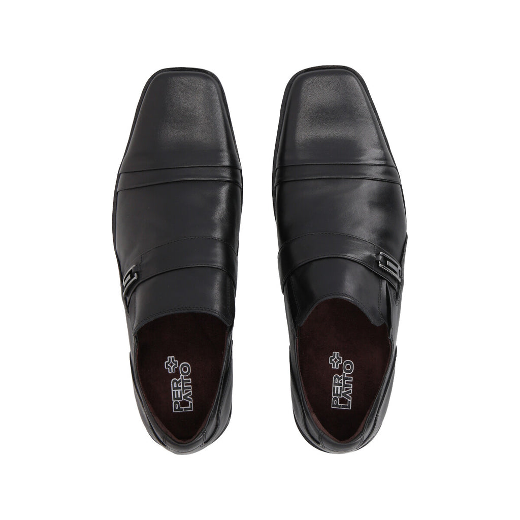 Zapato Formal Hombre Cuero Negro  554 Perlatto