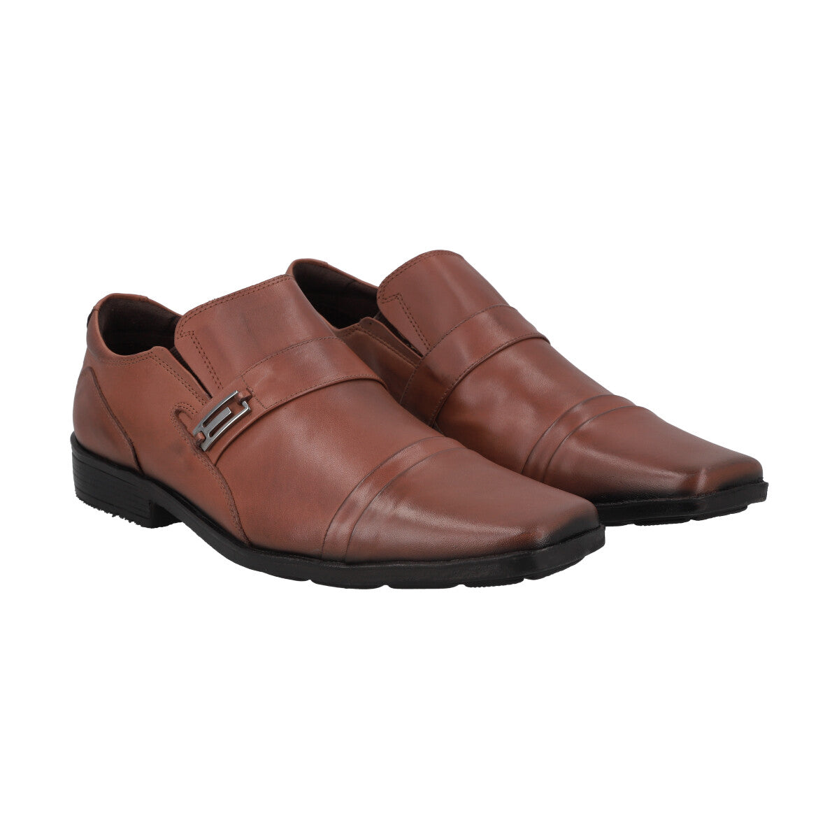 Zapato Formal Hombre Cuero Marron Perlatto
