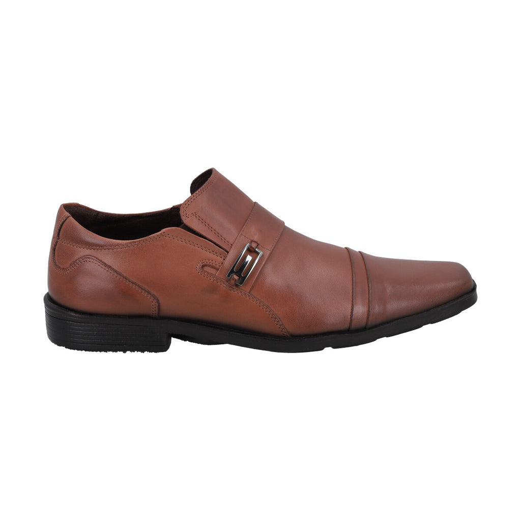 Zapato Formal Hombre Cuero Marron Perlatto