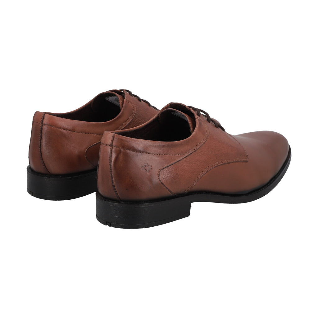 Zapato Formal Hombre Cuero Marron 560 Perlatto