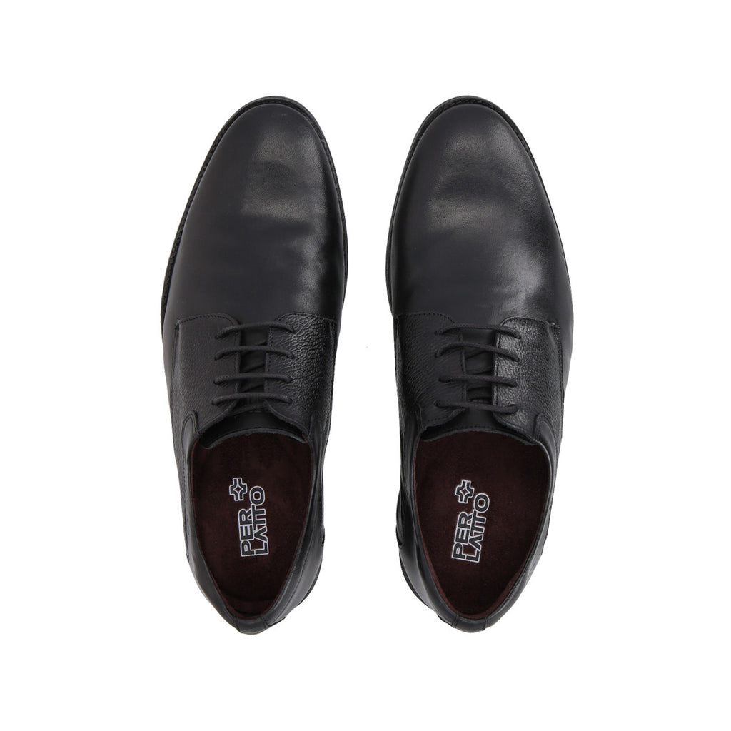 Zapato Formal Hombre Cuero Negro 561  Perlatto