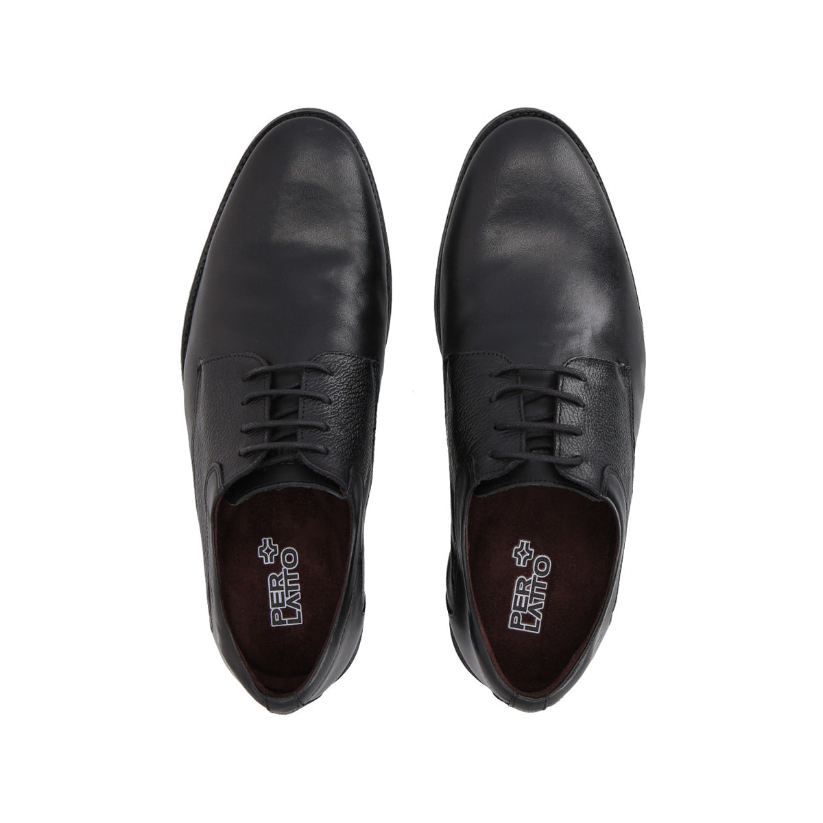 Zapato Formal Hombre Cuero Negro 561  Perlatto