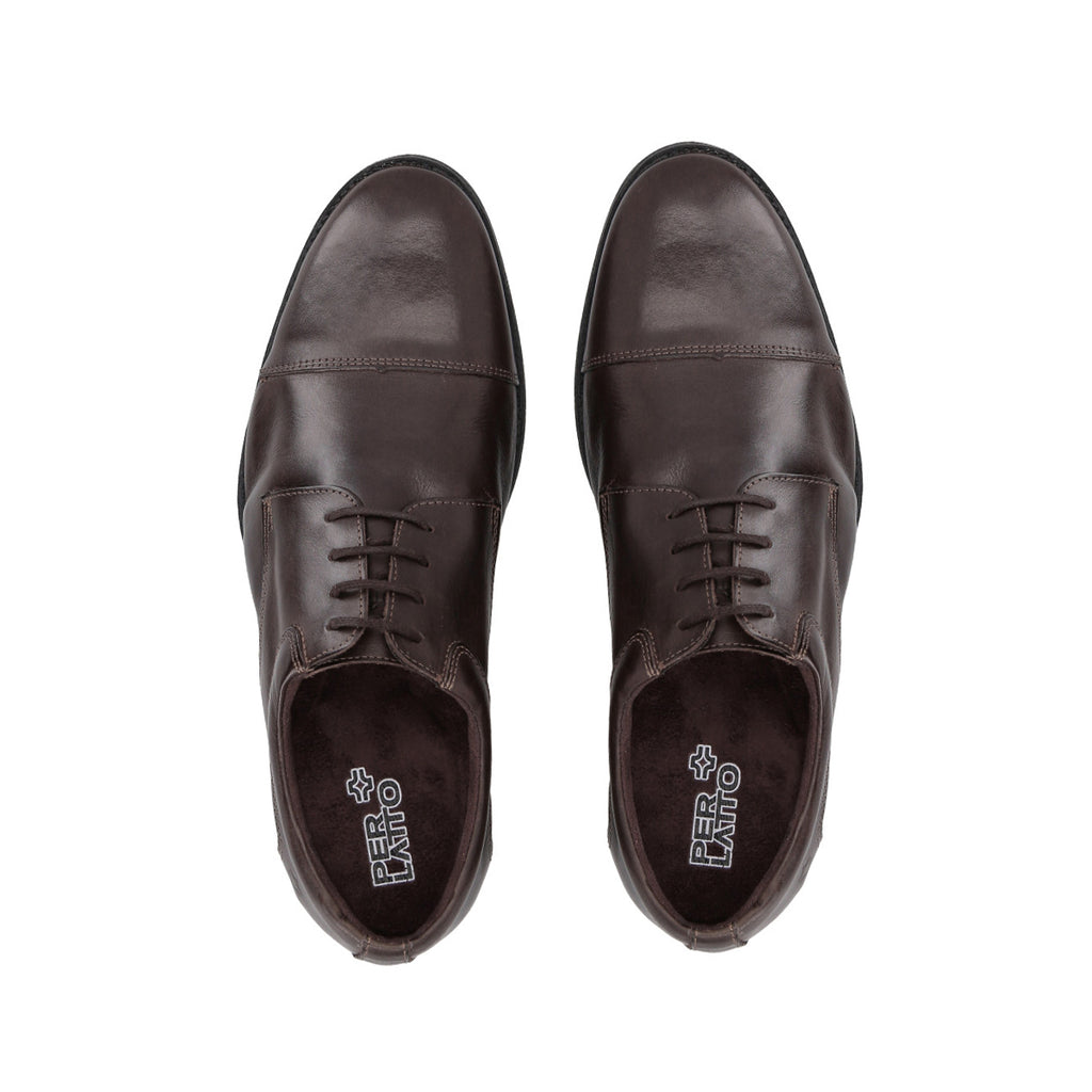 Zapato Formal Hombre Cuero Café 567 Perlatto