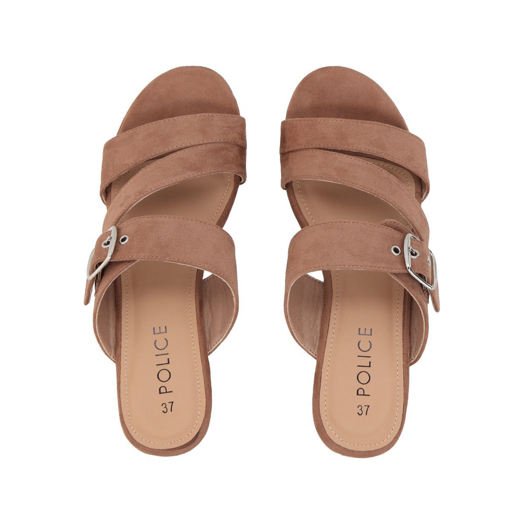 Sandalia Mujer Café Lily Police