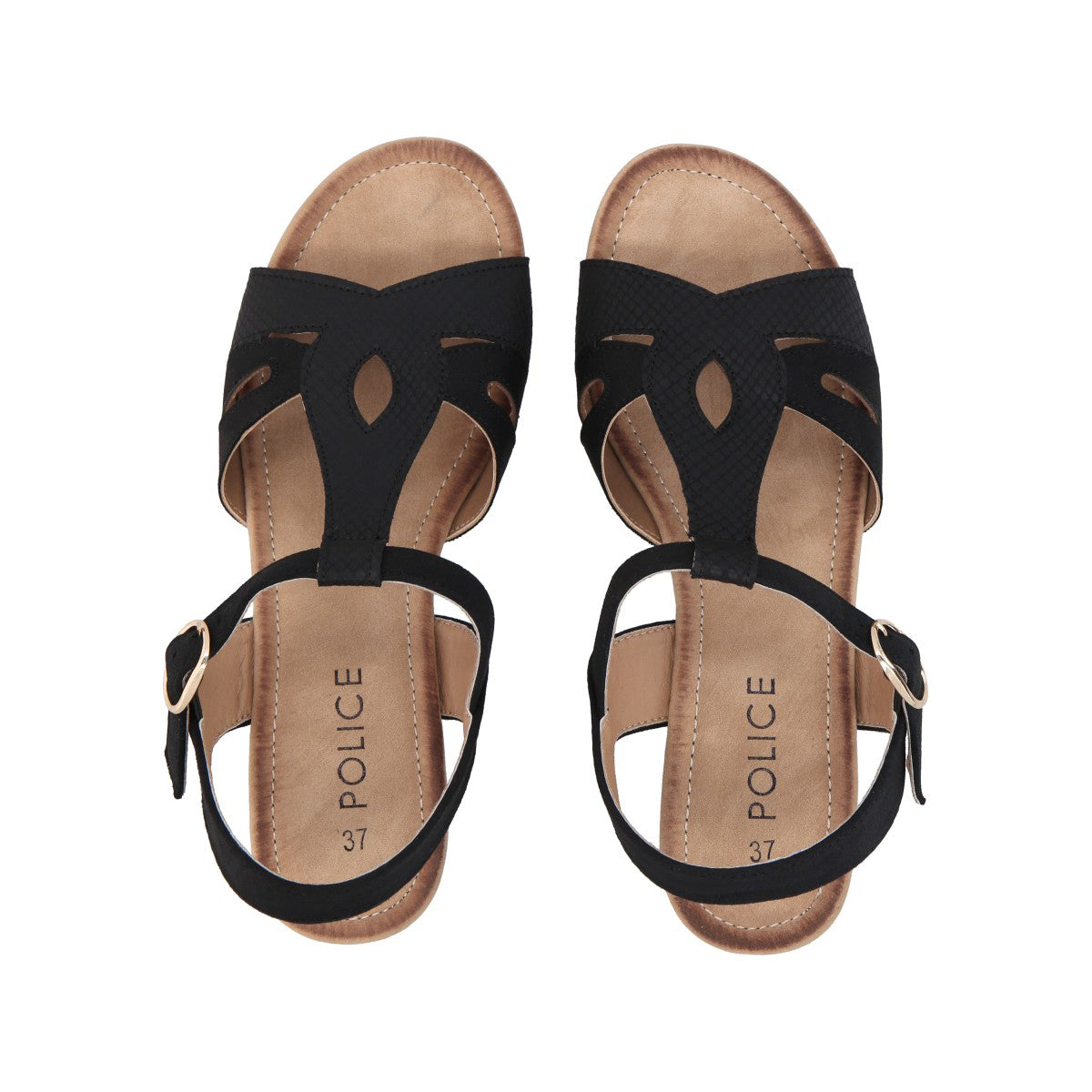 Sandalia Mujer Negro Mora Police