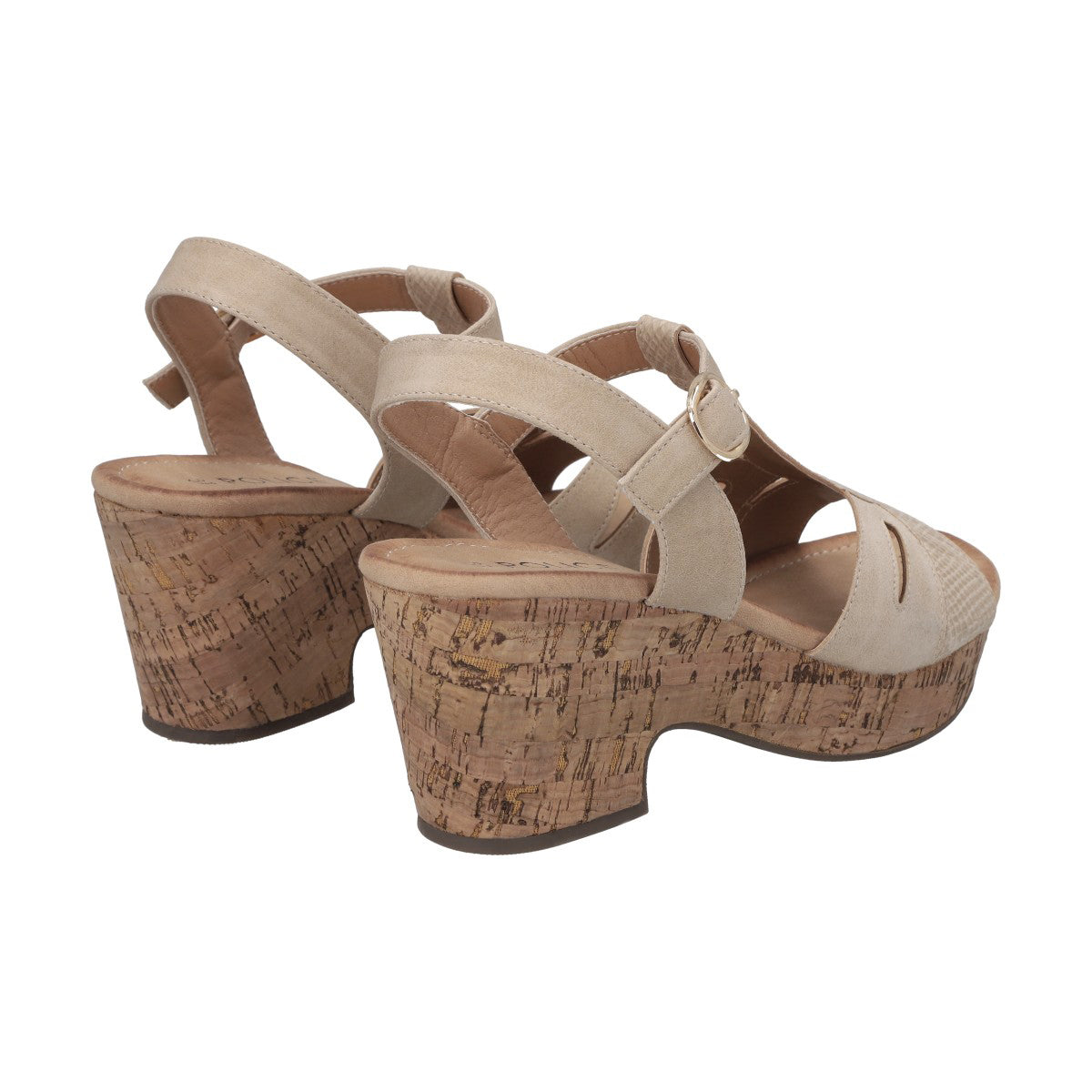 Sandalia Mujer Beige Mora Police