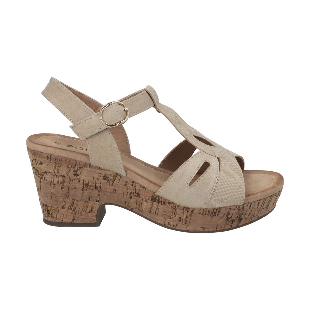 Sandalia Mujer Beige Mora Police
