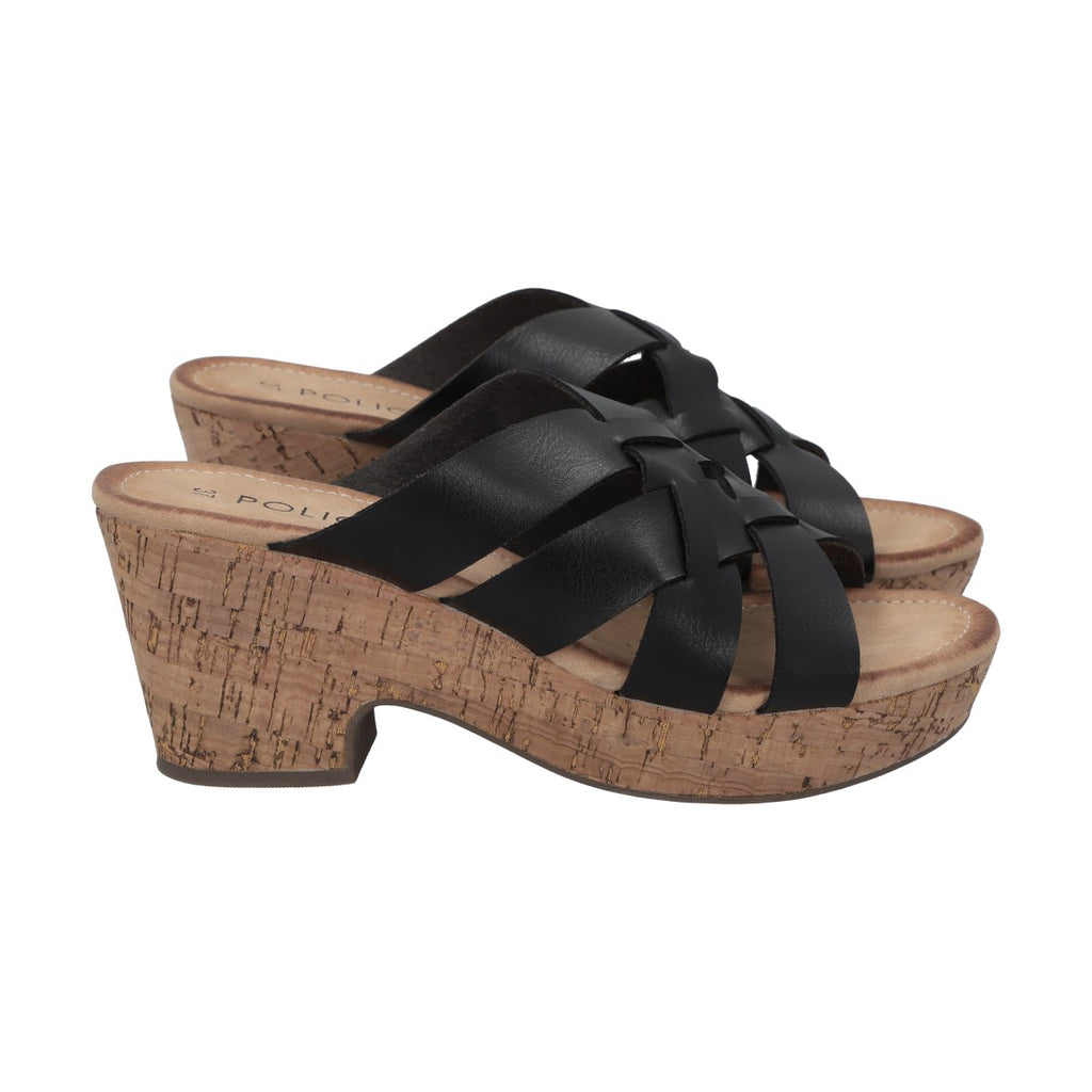 Sandalia Mujer Negro Flora Police