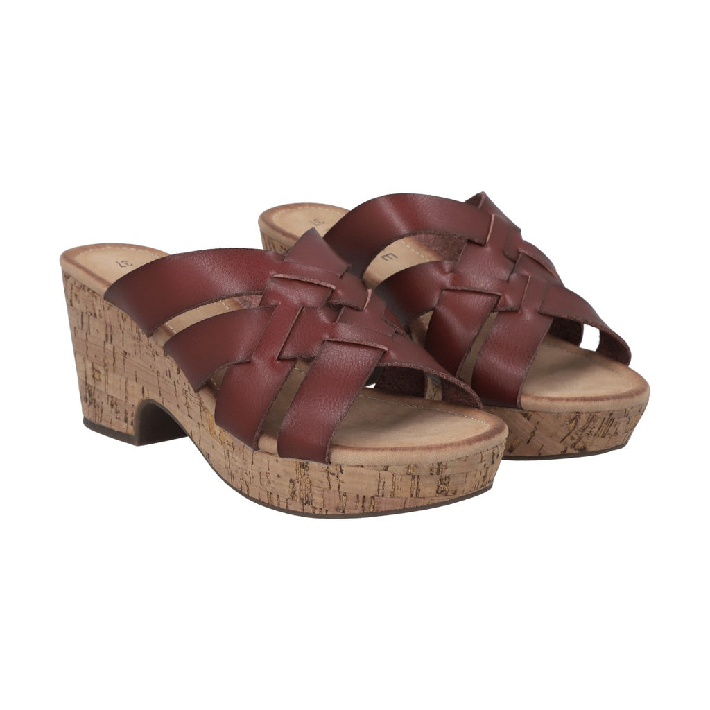 Sandalia Mujer Café Flora Police