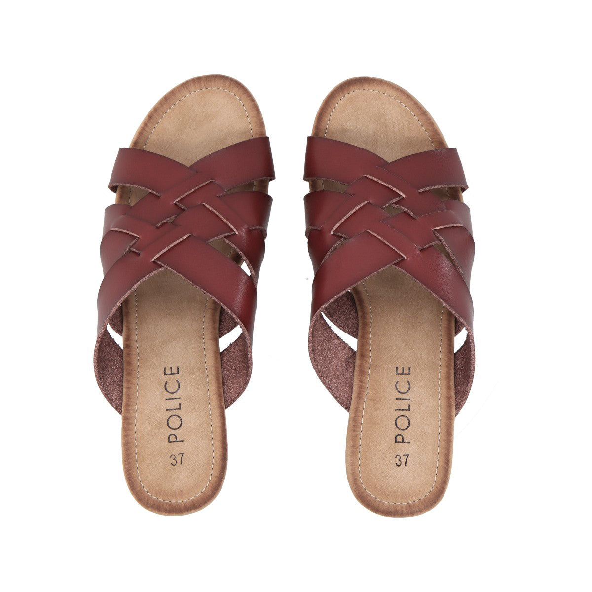 Sandalia Mujer Café Flora Police