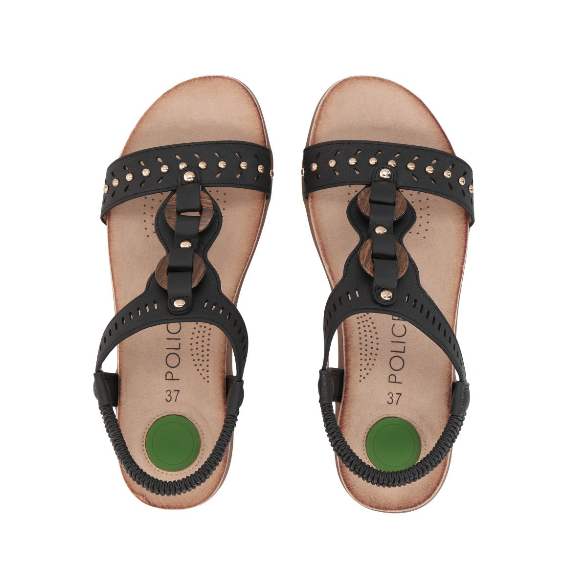 Sandalia Mujer Negro Camila 2  Police