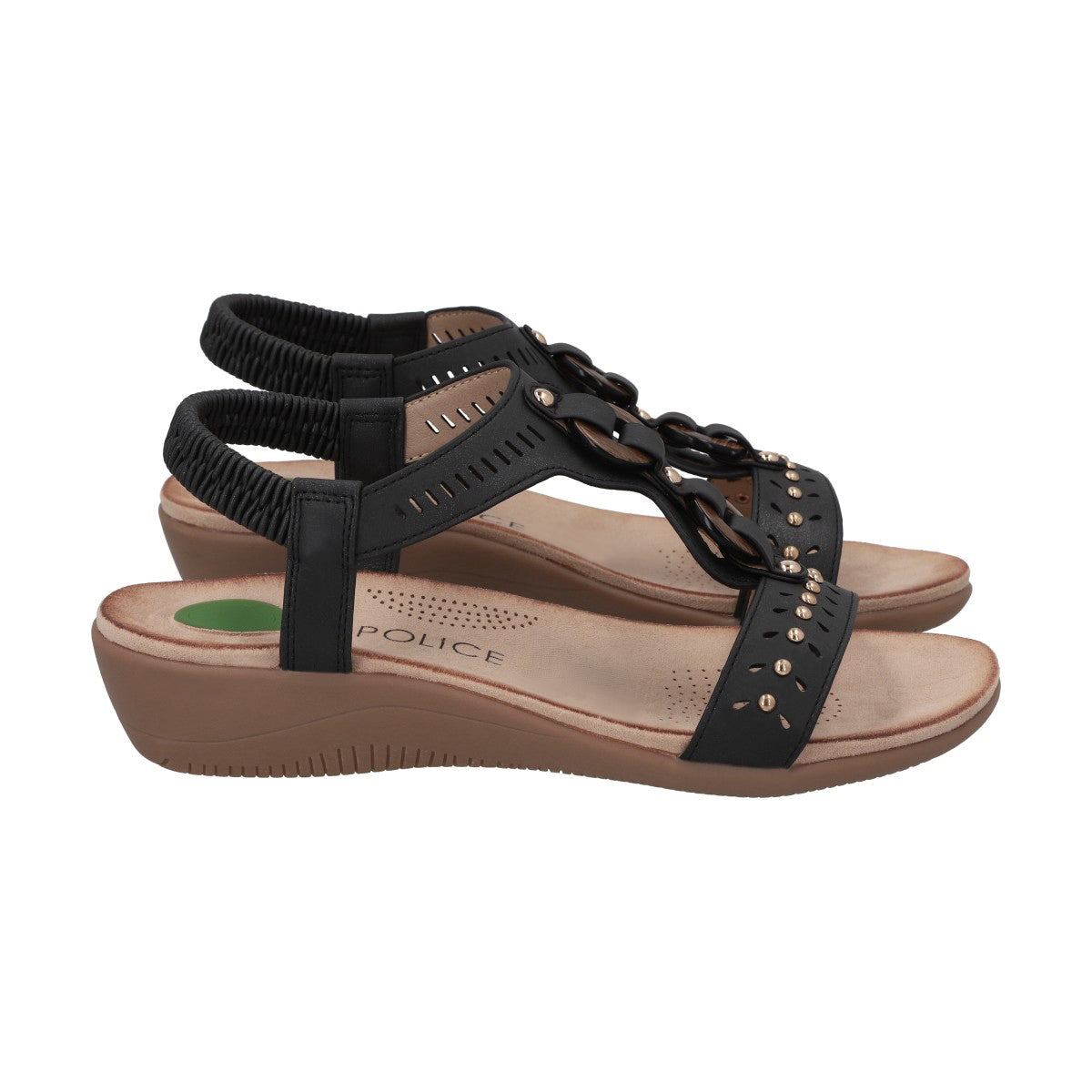 Sandalia Mujer Negro Camila 2  Police