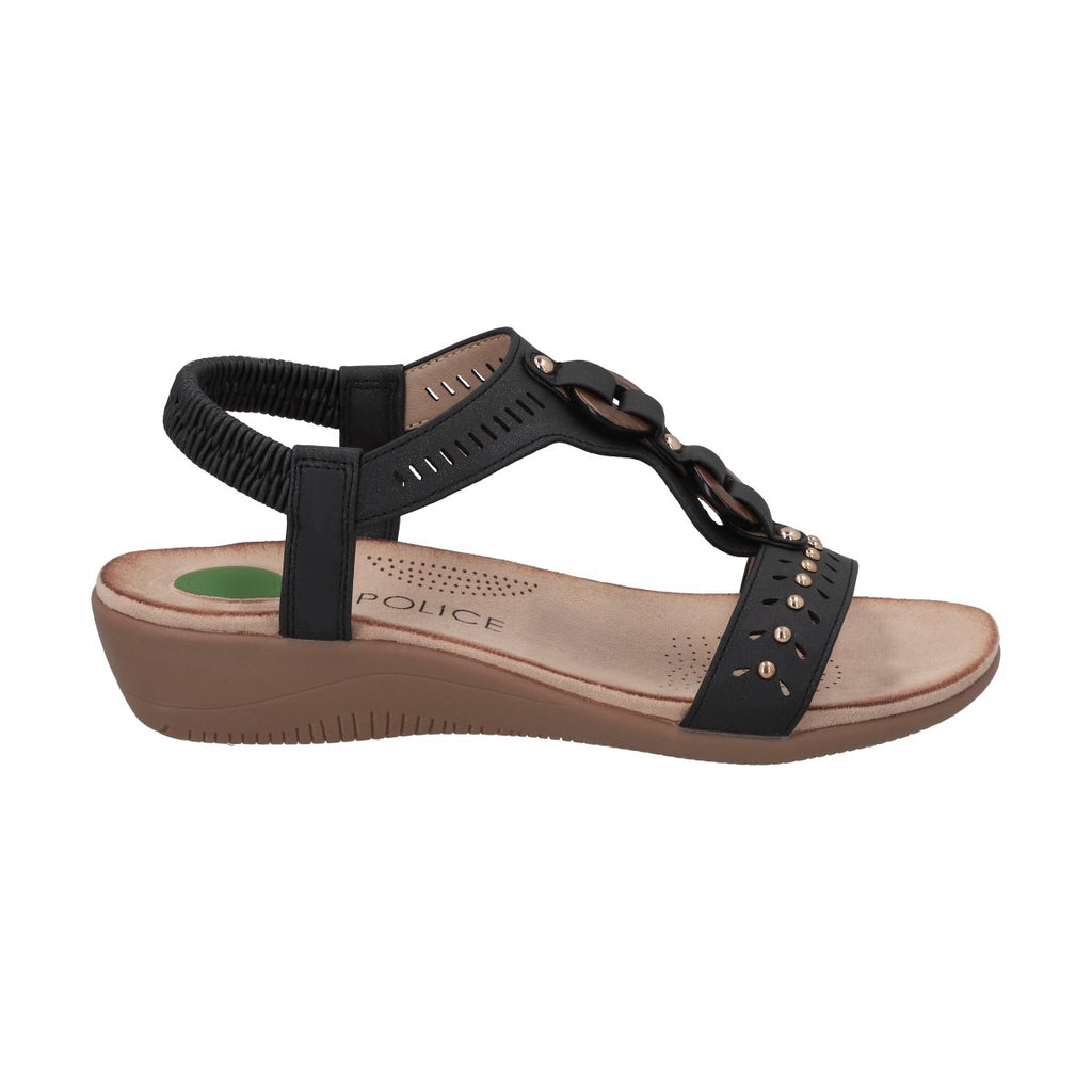 Sandalia Mujer Negro Camila 2  Police