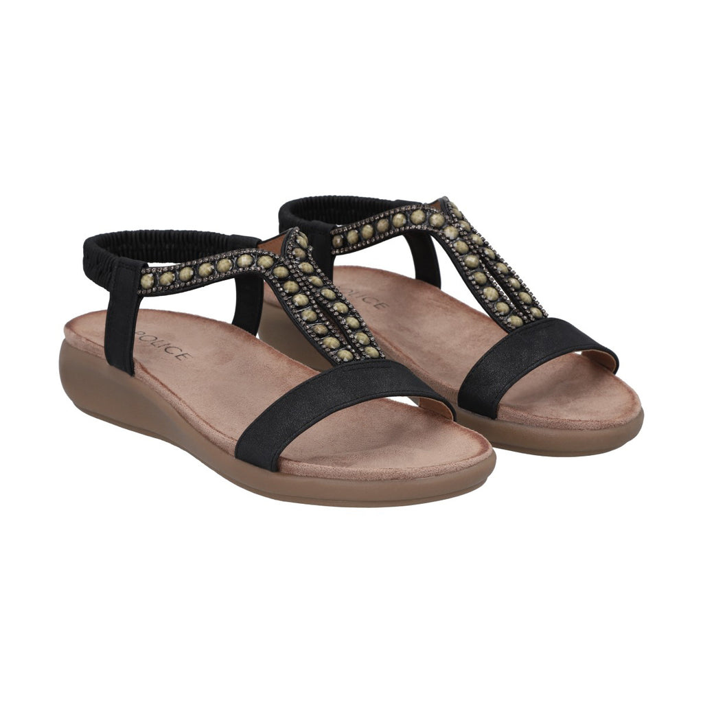 Sandalia Mujer Negro Kelly Police