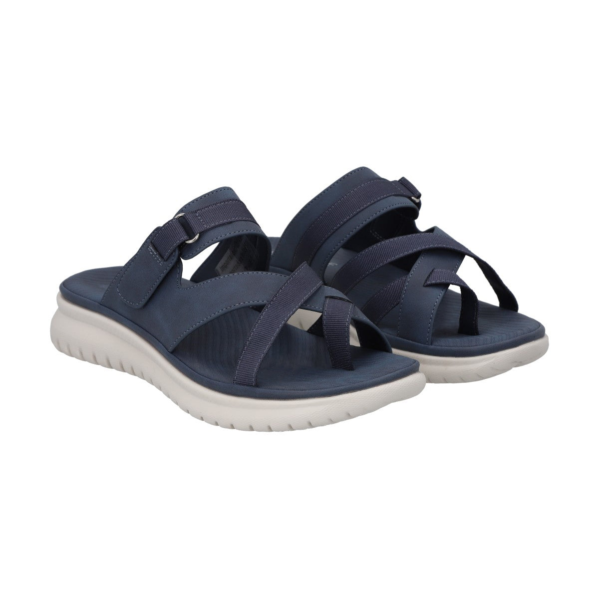 Sandalia Mujer Azul Plataforma Valentina Police