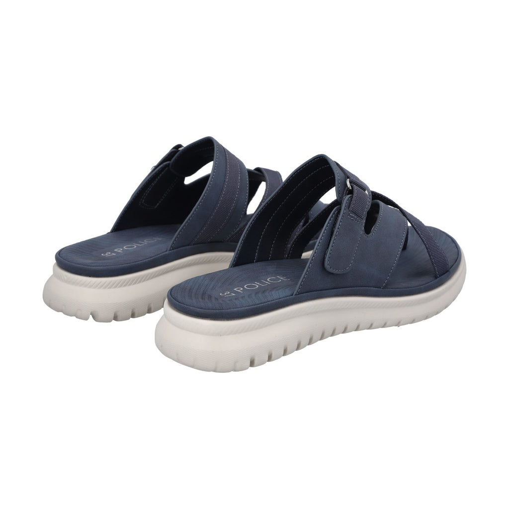 Sandalia Mujer Azul Plataforma Valentina Police