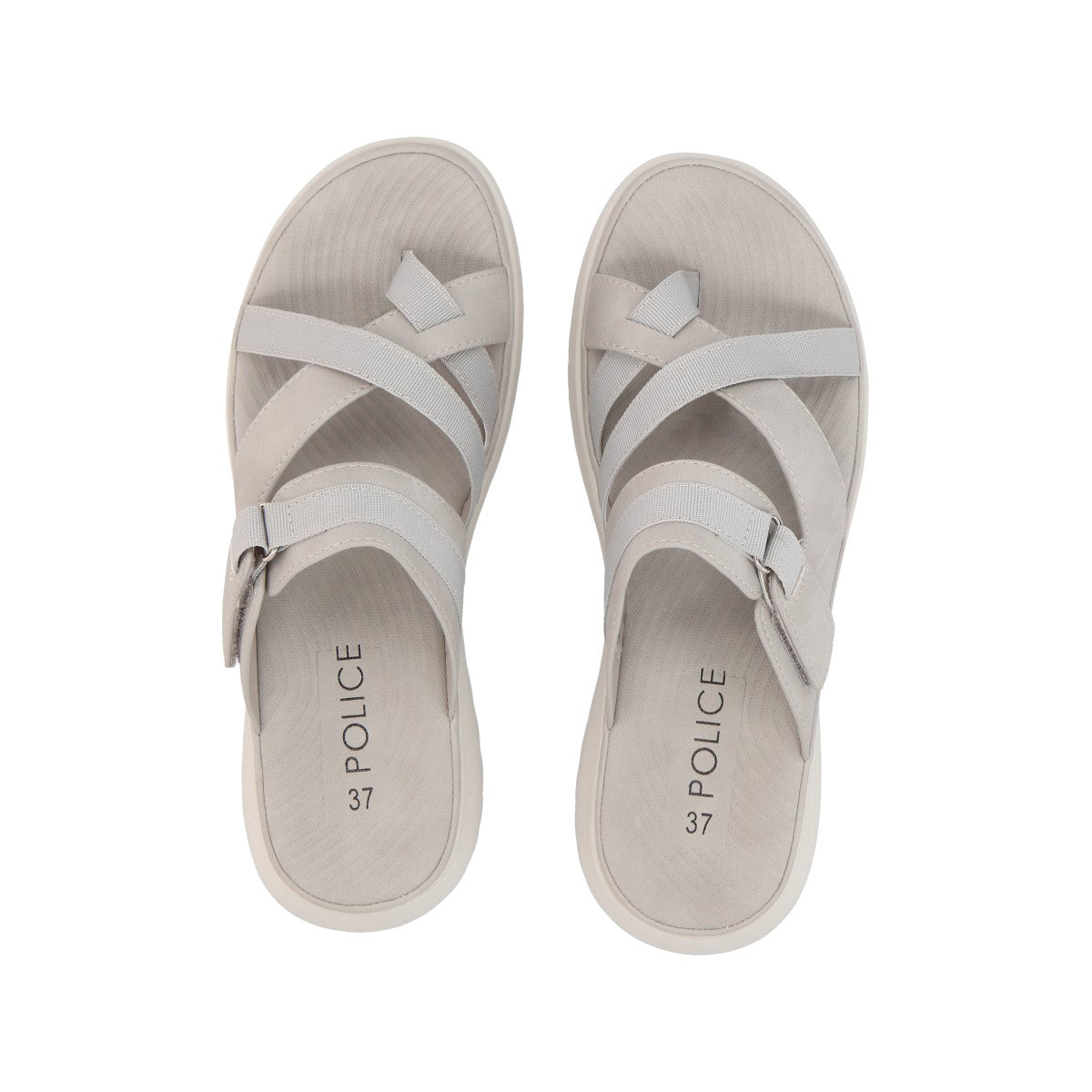 Sandalia Mujer Gris Valentina Police