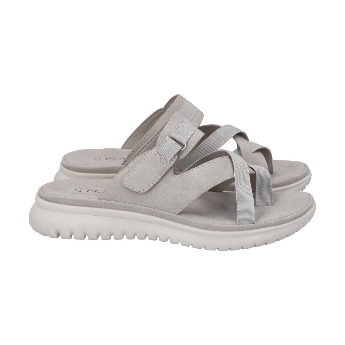 Sandalia Mujer Gris Valentina Police