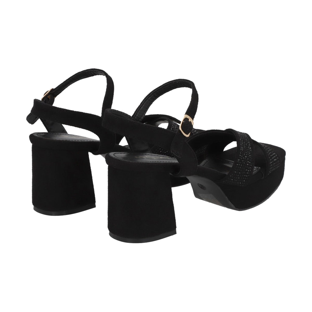 Sandalia Mujer Negro/Strass Noa Police