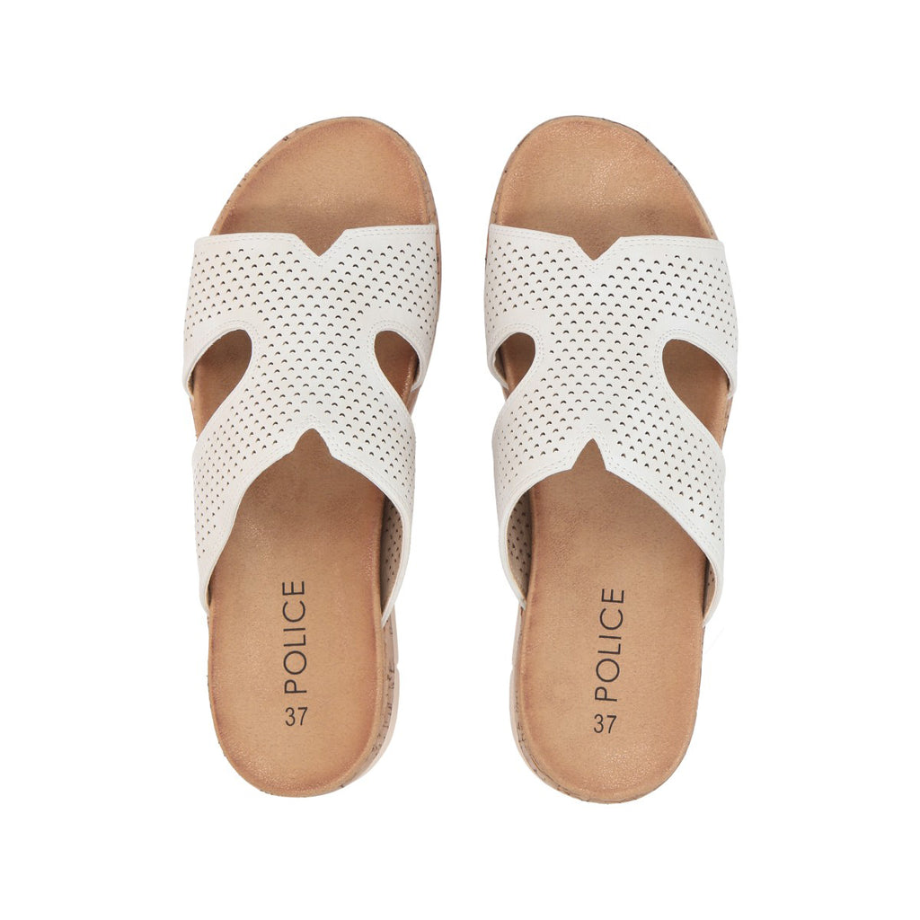 Sandalia Mujer Blanco Beatriz Police