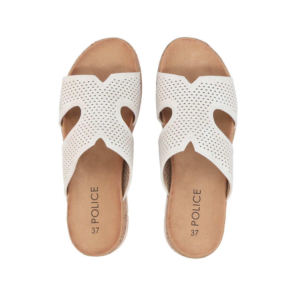 Sandalia Mujer Blanco Beatriz Police