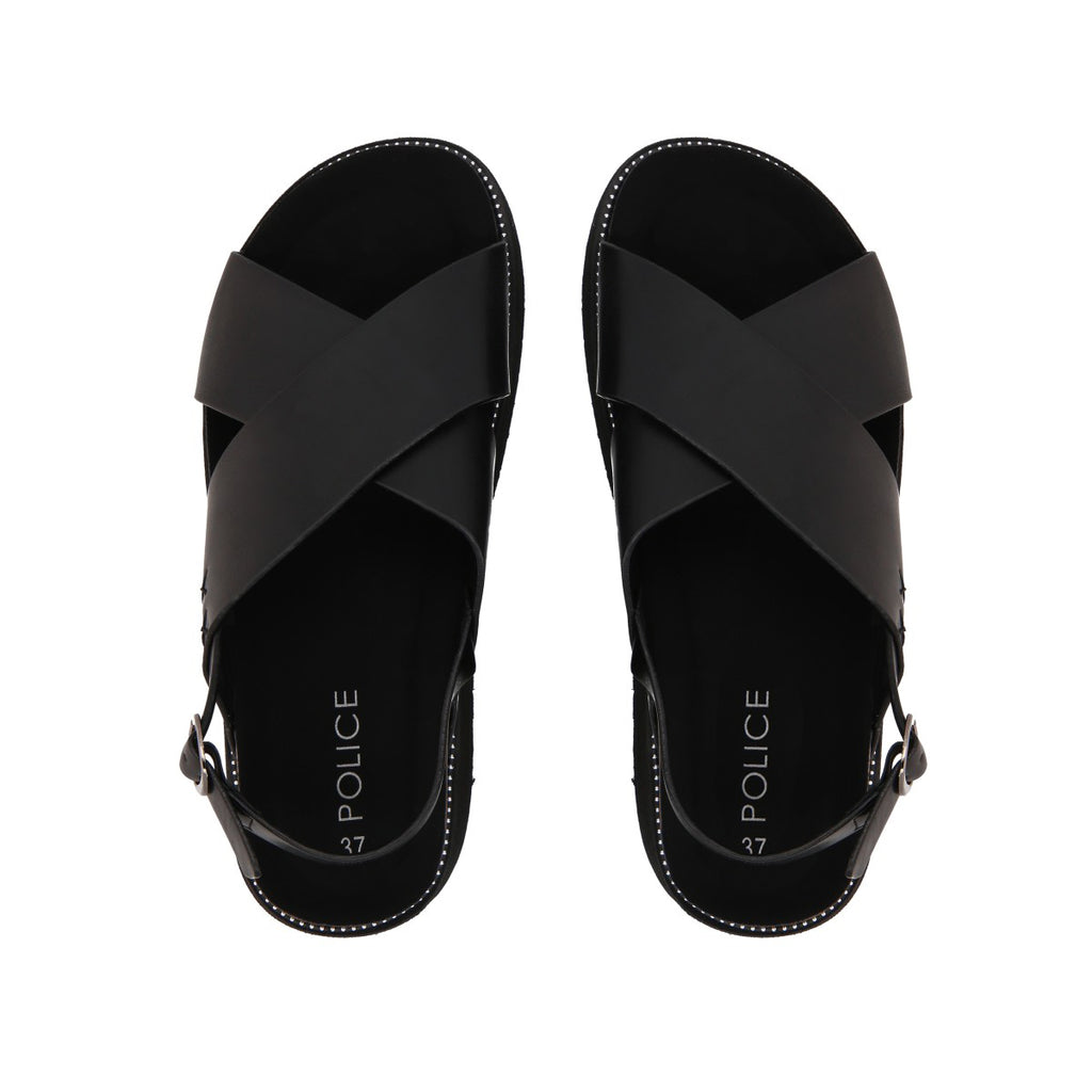 Sandalia Mujer Negro Polly Police