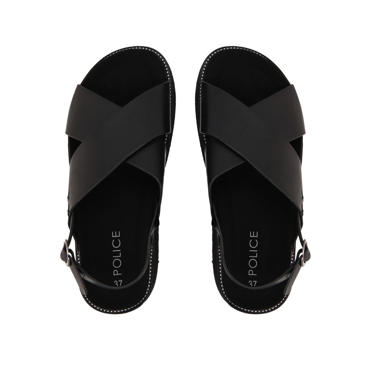 Sandalia Mujer Negro Polly Police