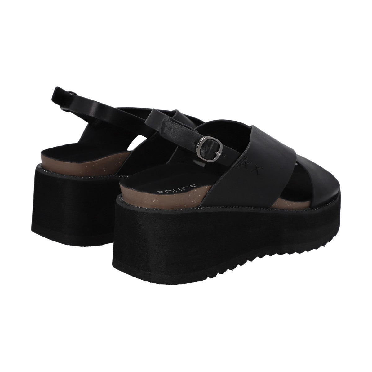 Sandalia Mujer Negro Polly Police