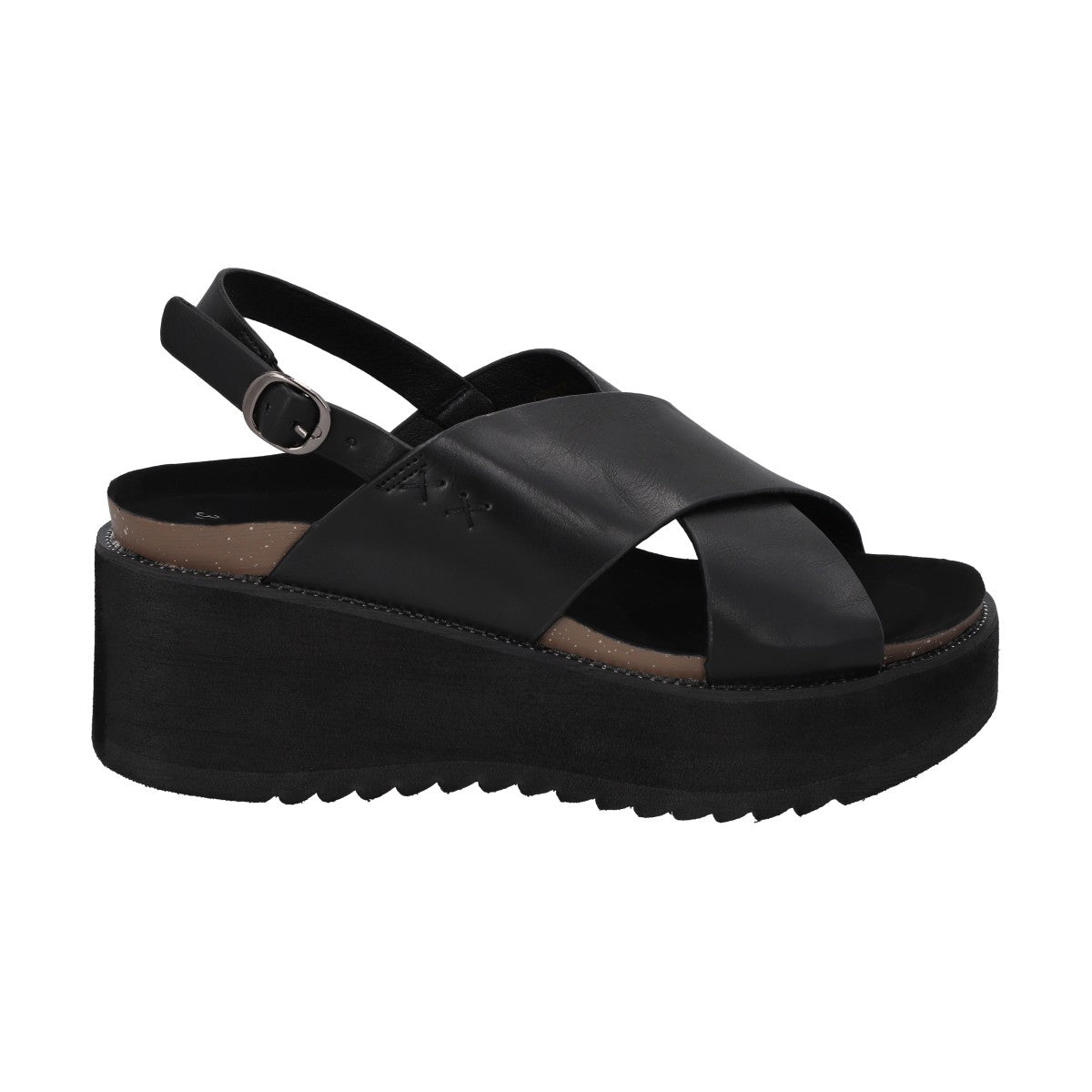 Sandalia Mujer Negro Polly Police