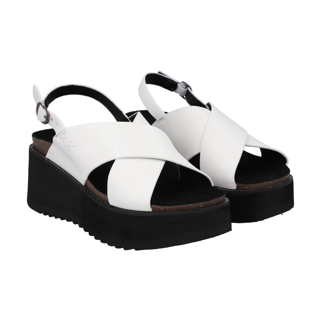 Sandalia Mujer Blanco Plataforma Polly Police