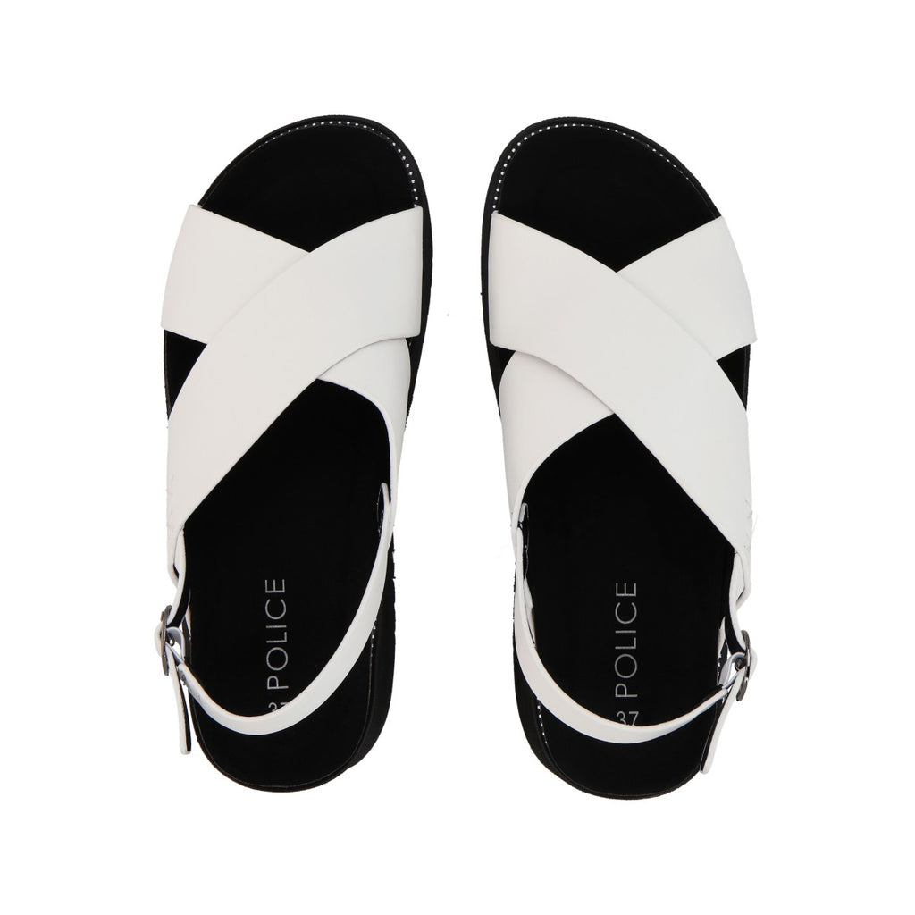 Sandalia Mujer Blanco Plataforma Polly Police