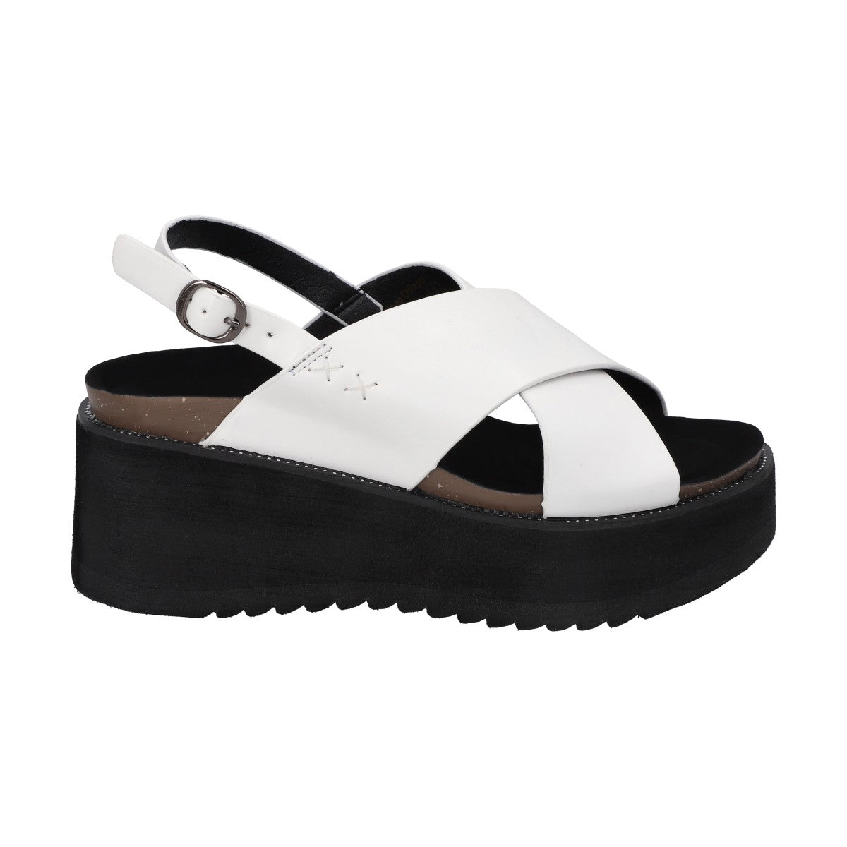 Sandalia Mujer Blanco Plataforma Polly Police