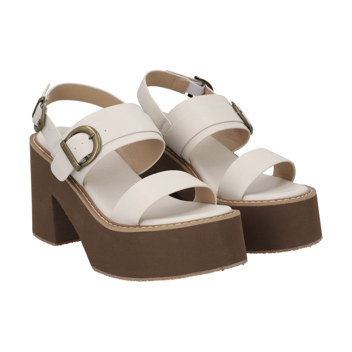 Sandalia Mujer Beige Martina Police