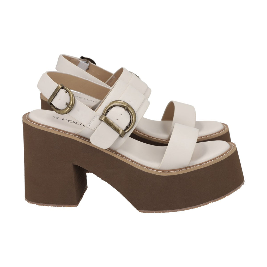 Sandalia Mujer Beige Martina Police