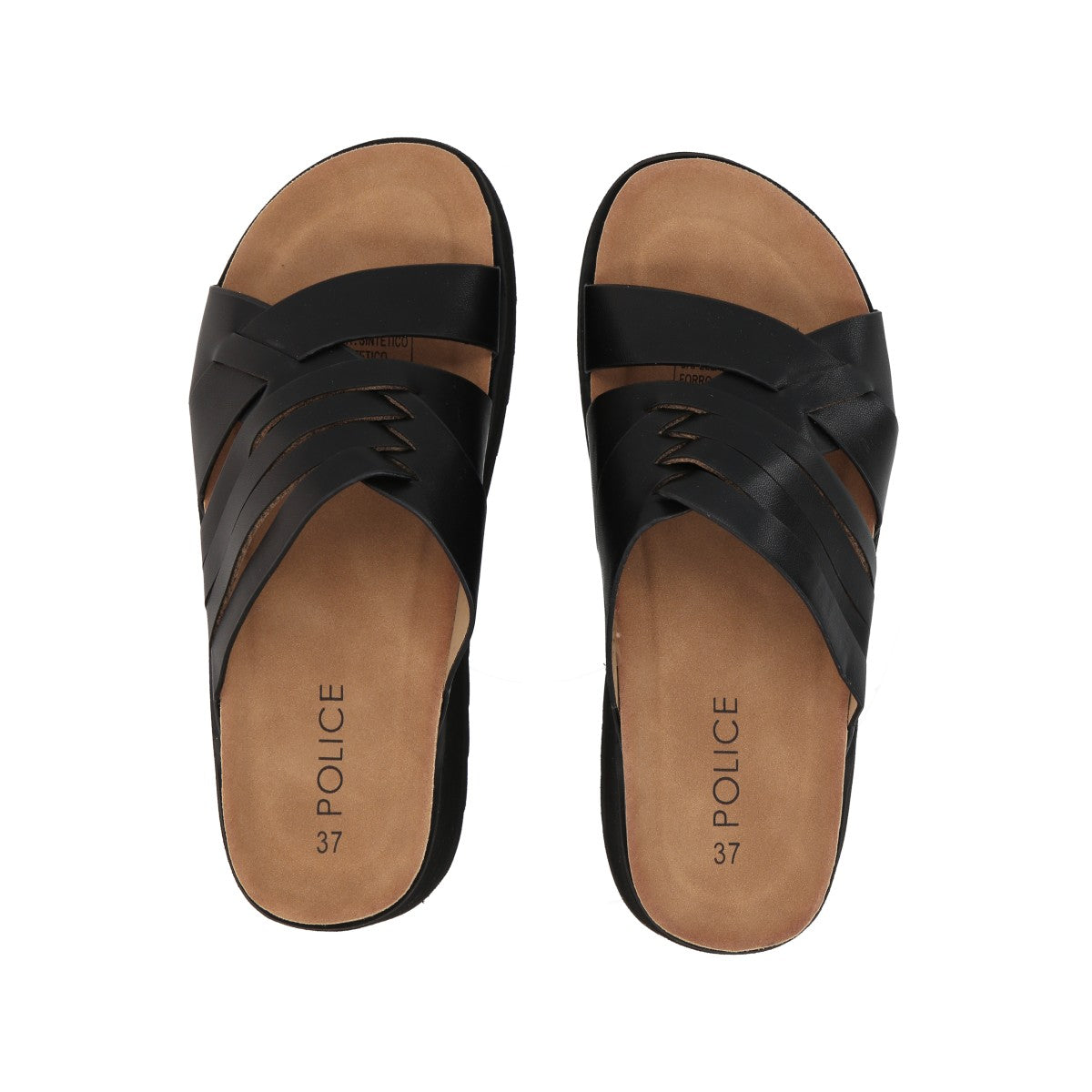 Sandalia Mujer Negro Emilia Police