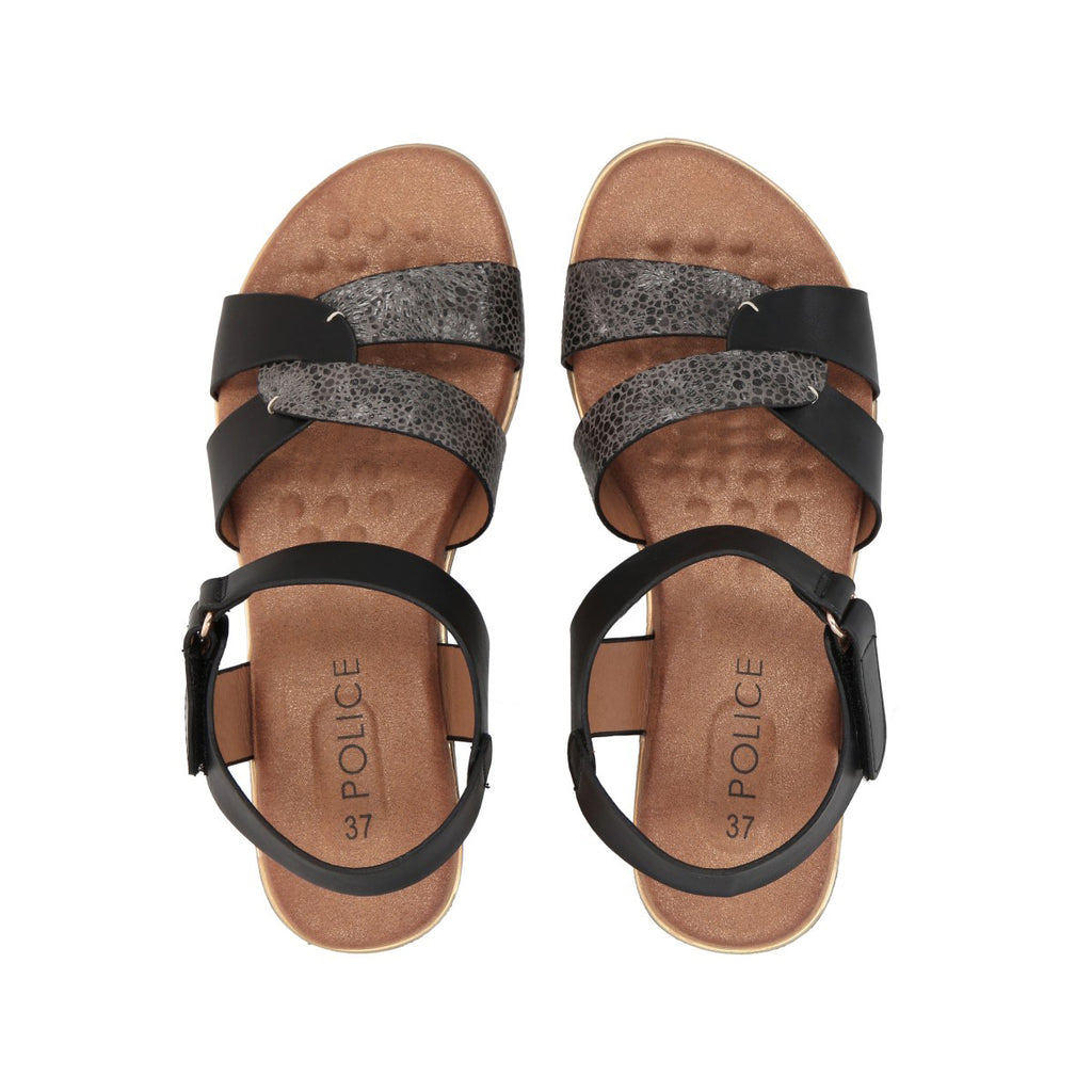 Sandalia Mujer Negro Jacinta Police