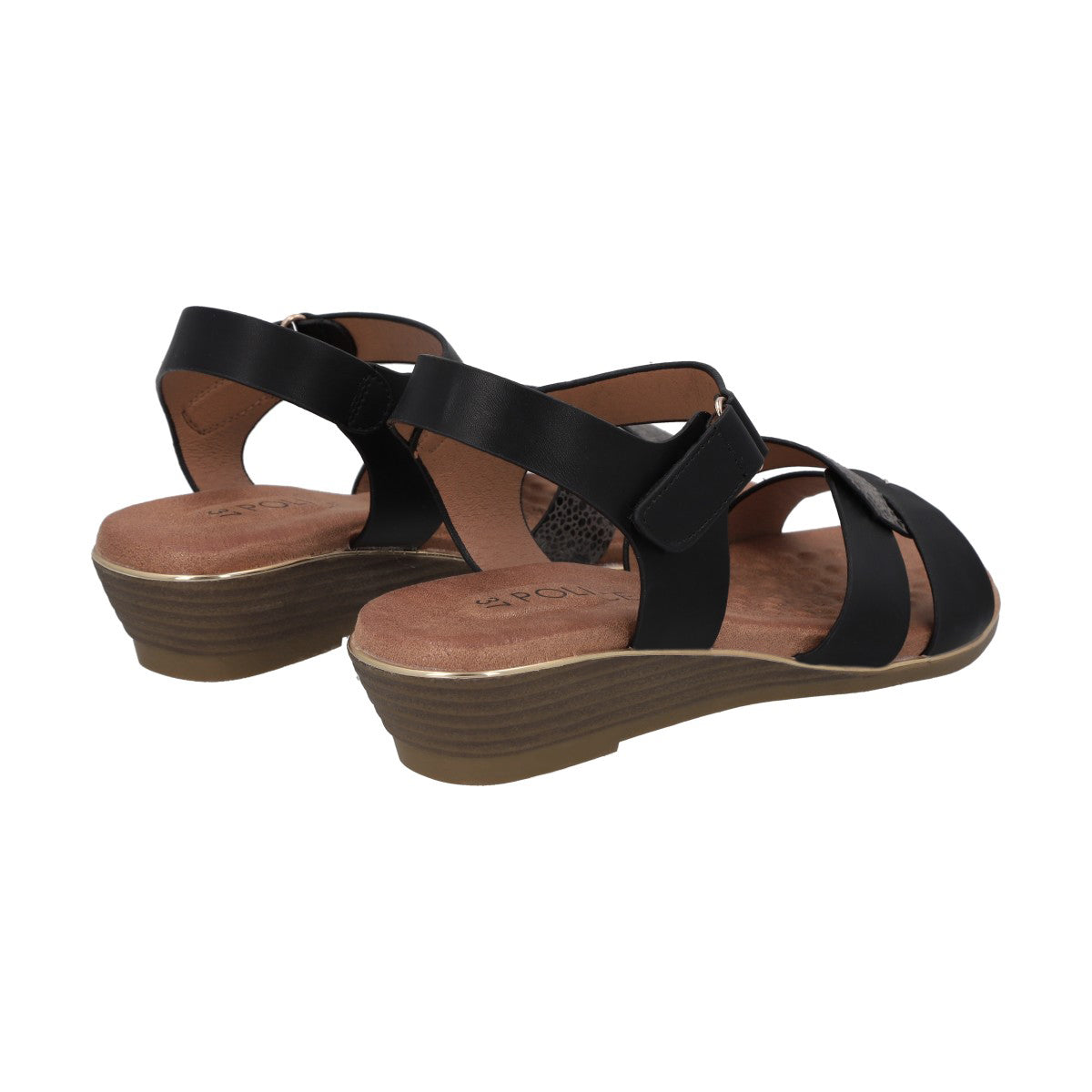 Sandalia Mujer Negro Jacinta Police