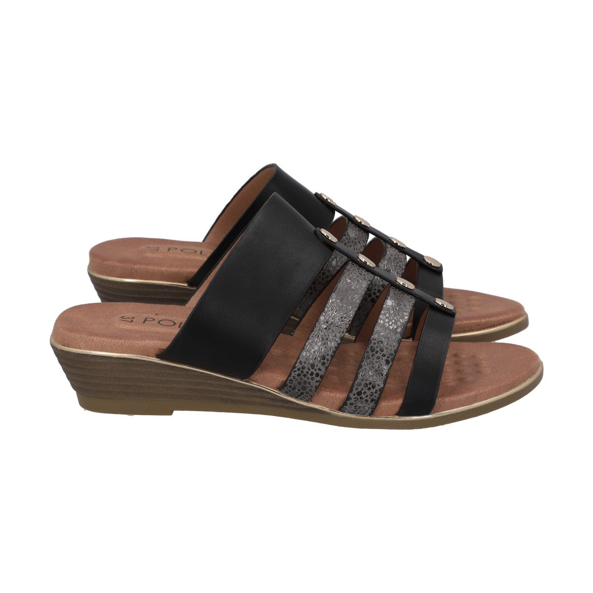 Sandalia Mujer Negro Inés Police