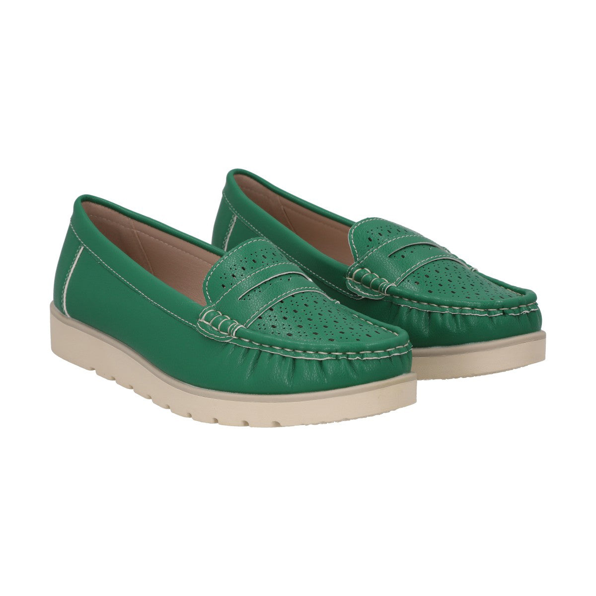 Mocasín Mujer Verde Sonia Police