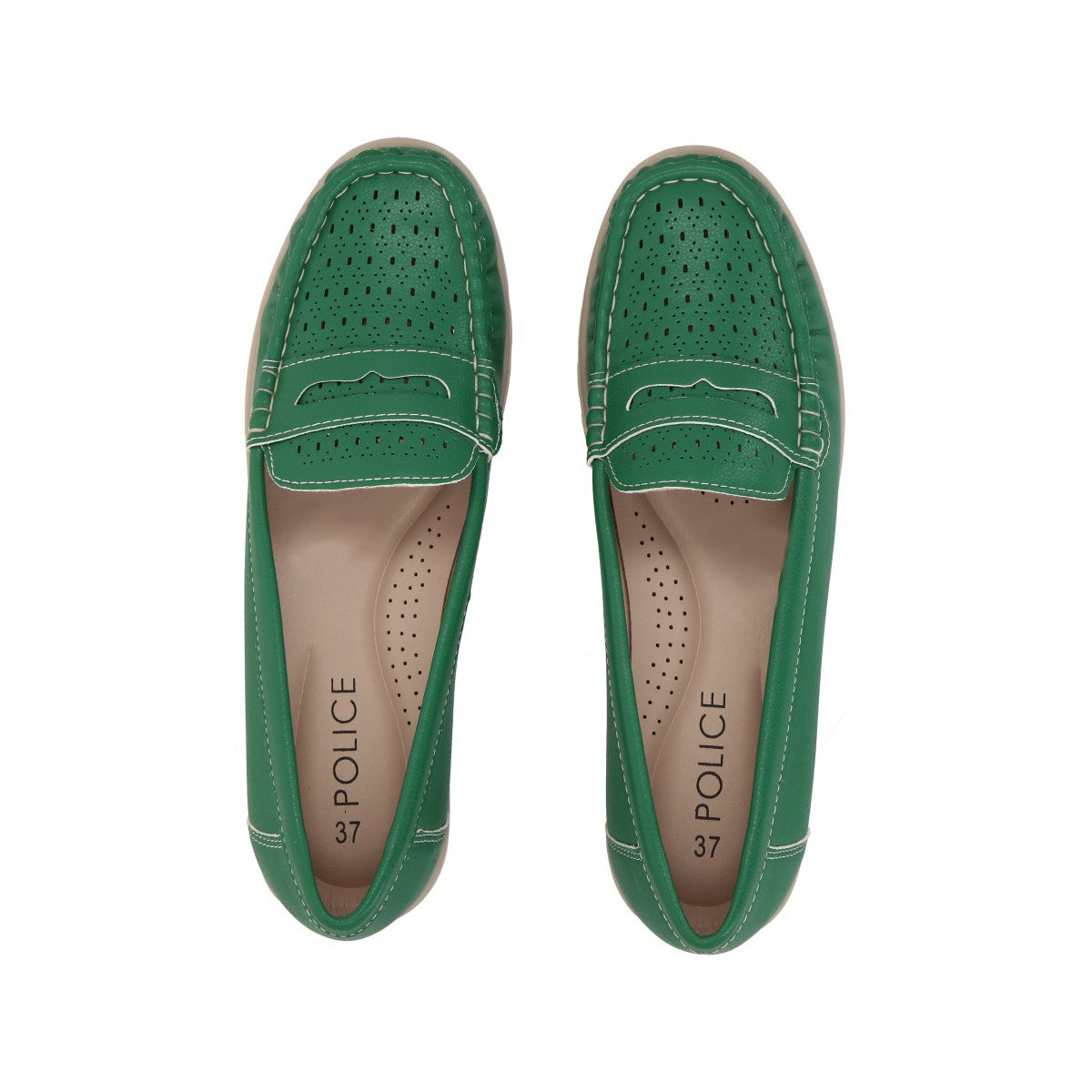 Mocasín Mujer Verde Sonia Police