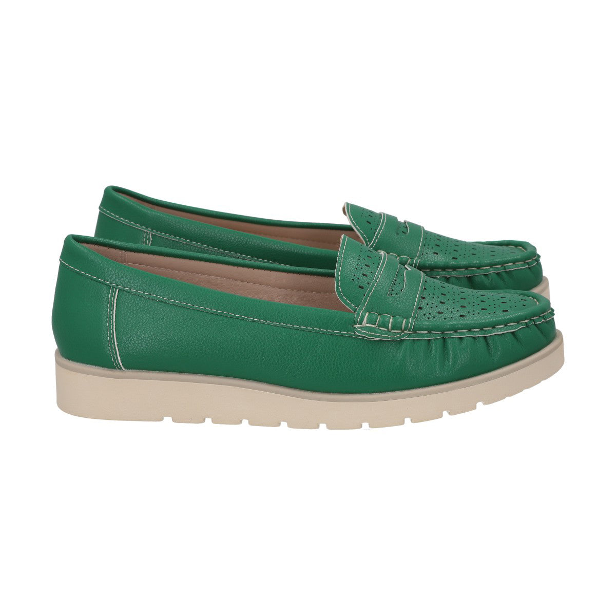 Mocasín Mujer Verde Sonia Police
